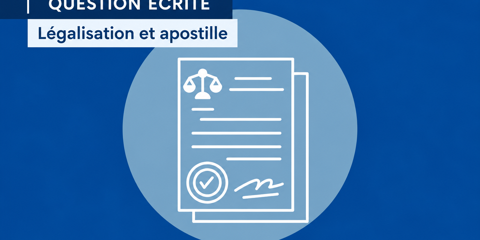 Question écrite _ légalisation et apostille